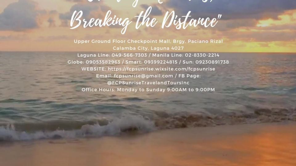 FCP Sunrise Travel and Tours Inc.